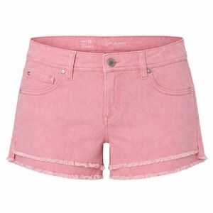 CP Jeans Cotton Candy Pink Cut Off Shorts Size 11 Raw Hem Stretch Denim Juniors